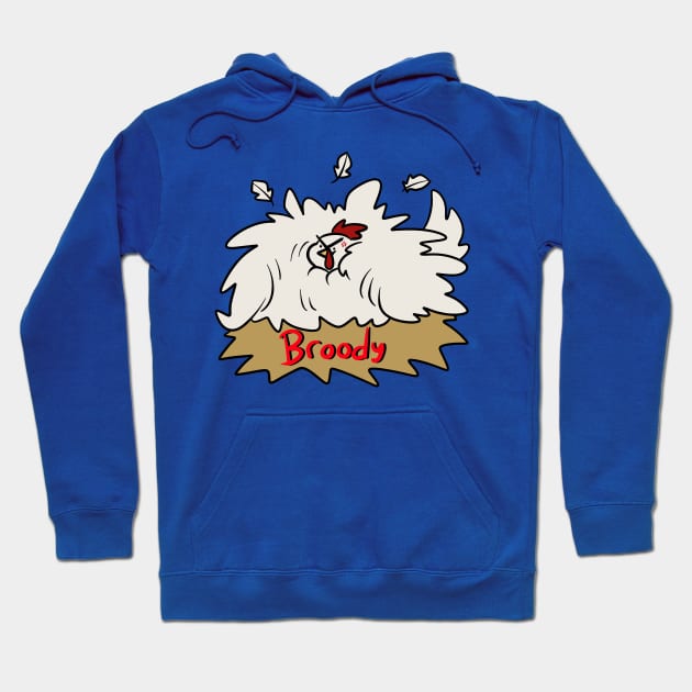 Broody Mother Hen Chicken Hoodie by saradaboru